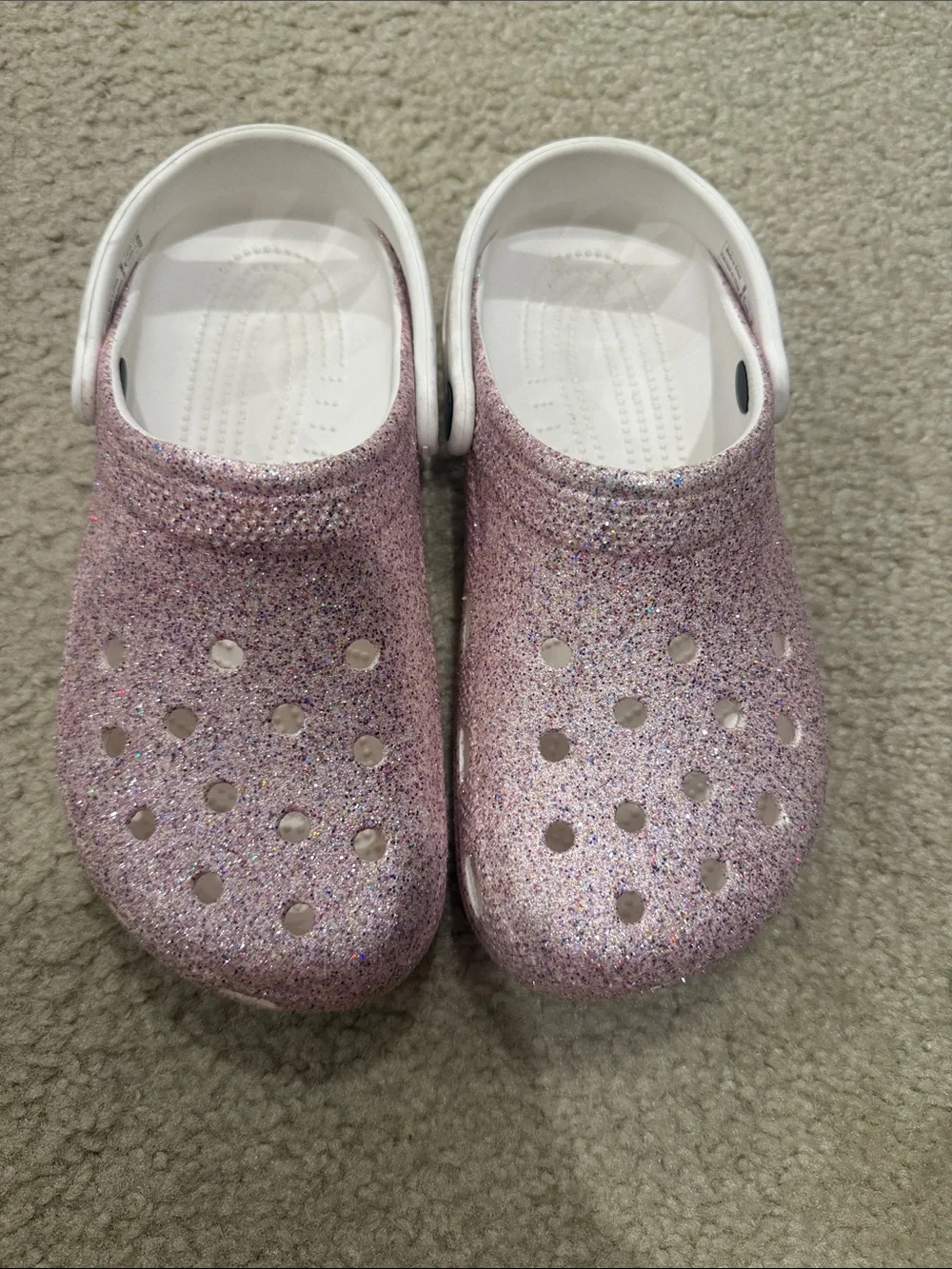 Kids Glitter Clog - Pink Sparkle